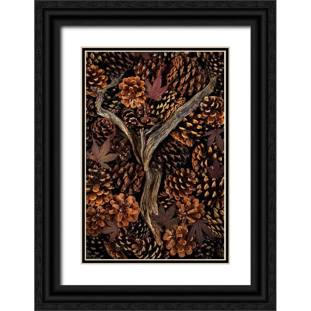 23x32 Black Ornate Wood Framed Art Print A469395