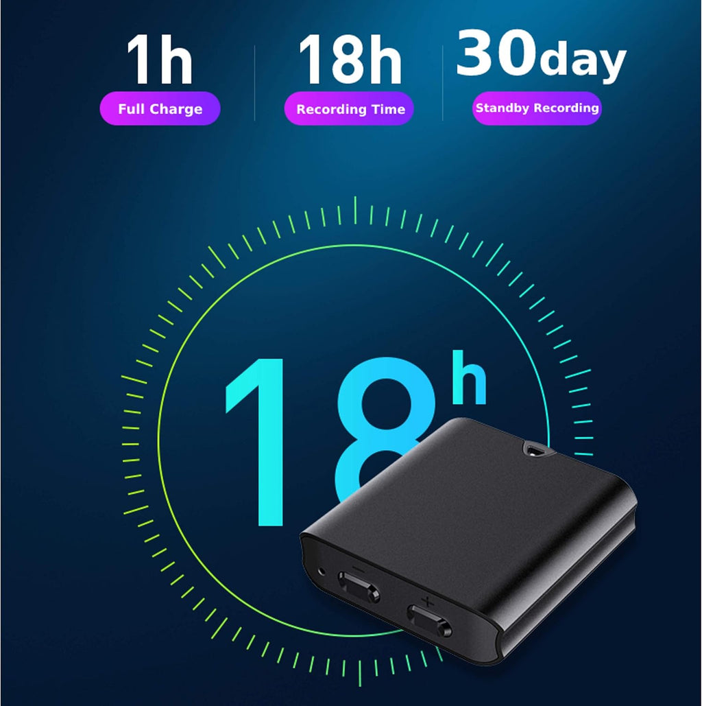Mini Voice Activated Recorder 16 GB Pack of 2 U9169