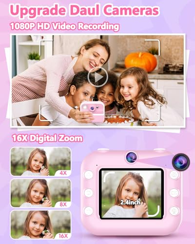 Instant Print Camera for Kids with 32GB SD Card Purple U83185