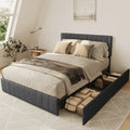 Full Bed Frame with 4 Storage Drawers Q9534
