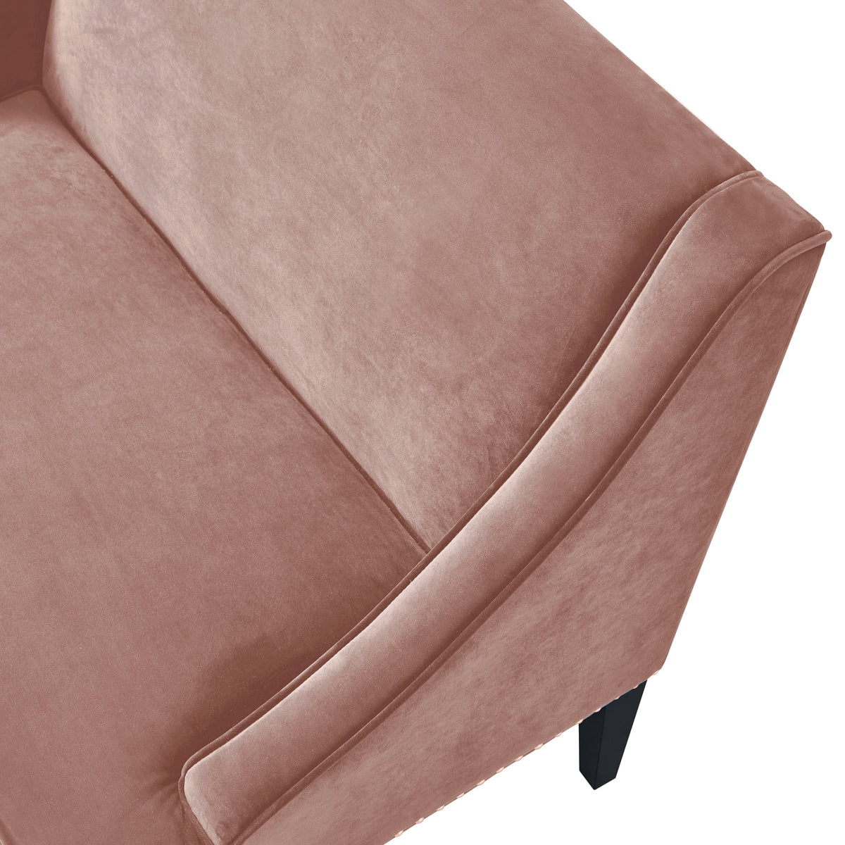 Blush Velvet Upholstered Bench K534