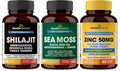 Shilajit Sea Moss & Zinc 50mg Supplement Combo I218865