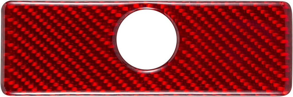 Carbon Fiber Passenger Seat Storage Box Panel Sticker R65885