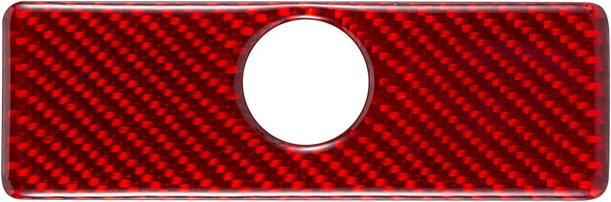 Carbon Fiber Passenger Seat Storage Box Panel Sticker R65885
