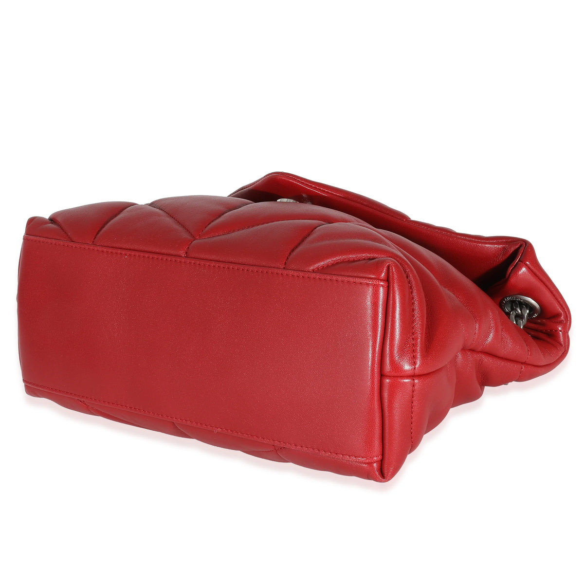 Red Quilted Lambskin Small Puffer A840
