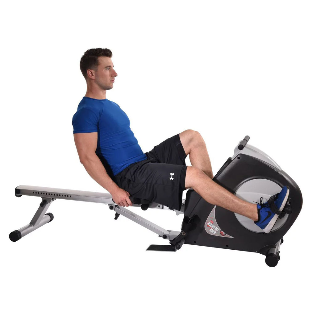2 in 1 Recumbent Exercise Bike and Rower Machine O716