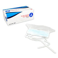 Blue Surgical Face Mask with Ties and Plastic Shield, Box of 50 S253