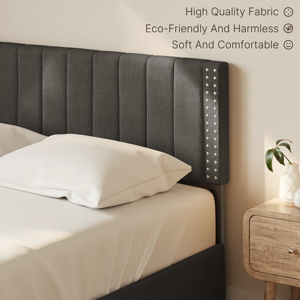 Full Bed Frame with 4 Storage Drawers Q9534