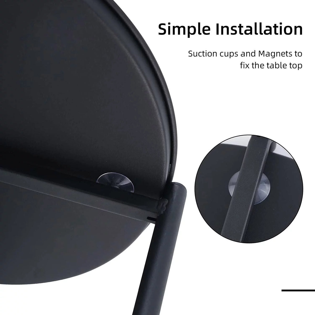 Black Metal Tray End Table Z63908