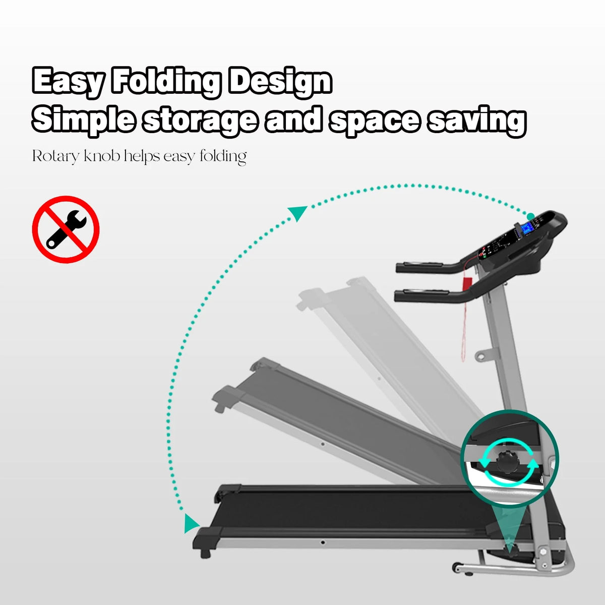 Folding Electric Treadmill L682649