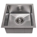 15 in. Undermount Single Bowl Stainless Steel Bar Kitchen Sink B2041