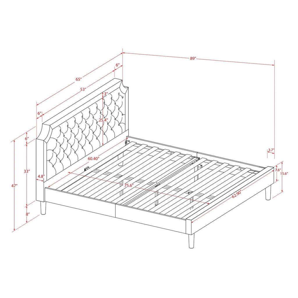 3-Piece Wood Queen Bedroom Set D906857
