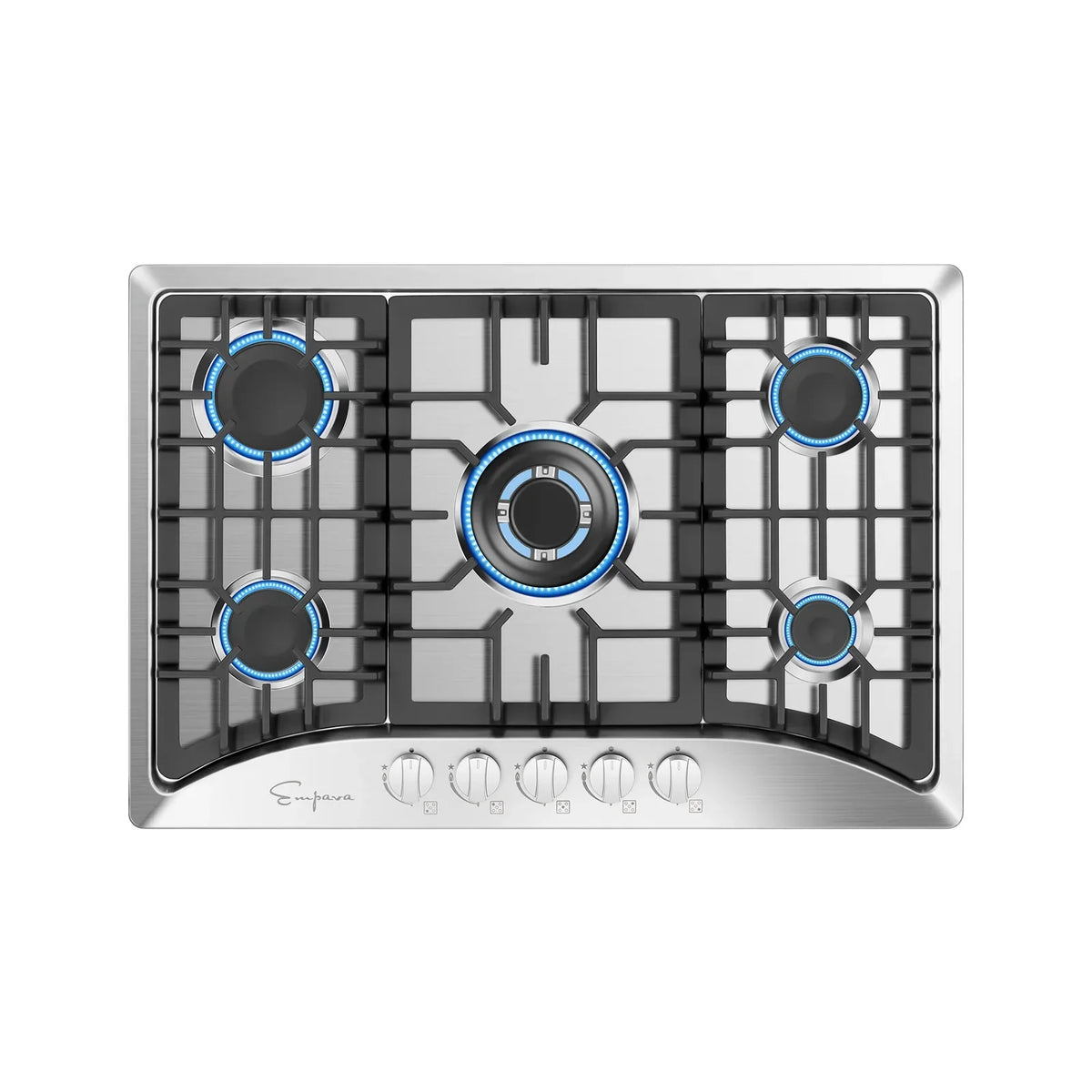 30 Stainless Steel Built-In Gas Cooktop with 5 Burners C728817