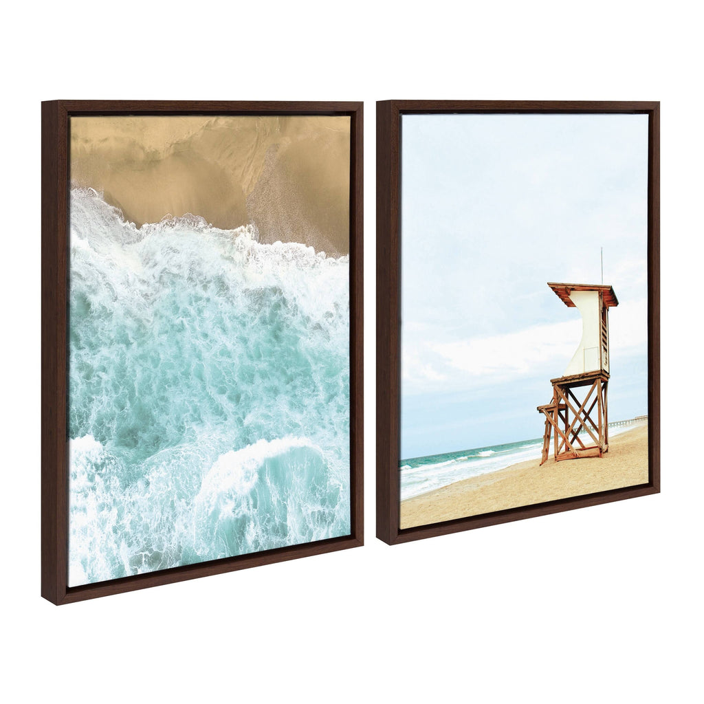 Brown 2 Piece 18x24 Canvas Set A224