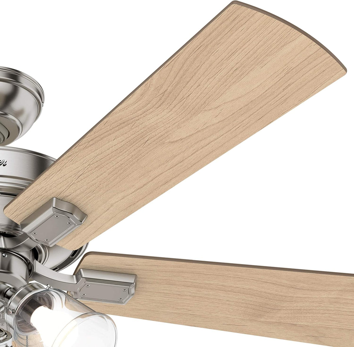 52 inch Brushed Nickel Indoor Ceiling Fan with LED Lights B109841
