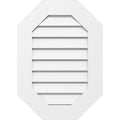 Vertical Elongated Octagon Surface Mount PVC Gable Vent H686713