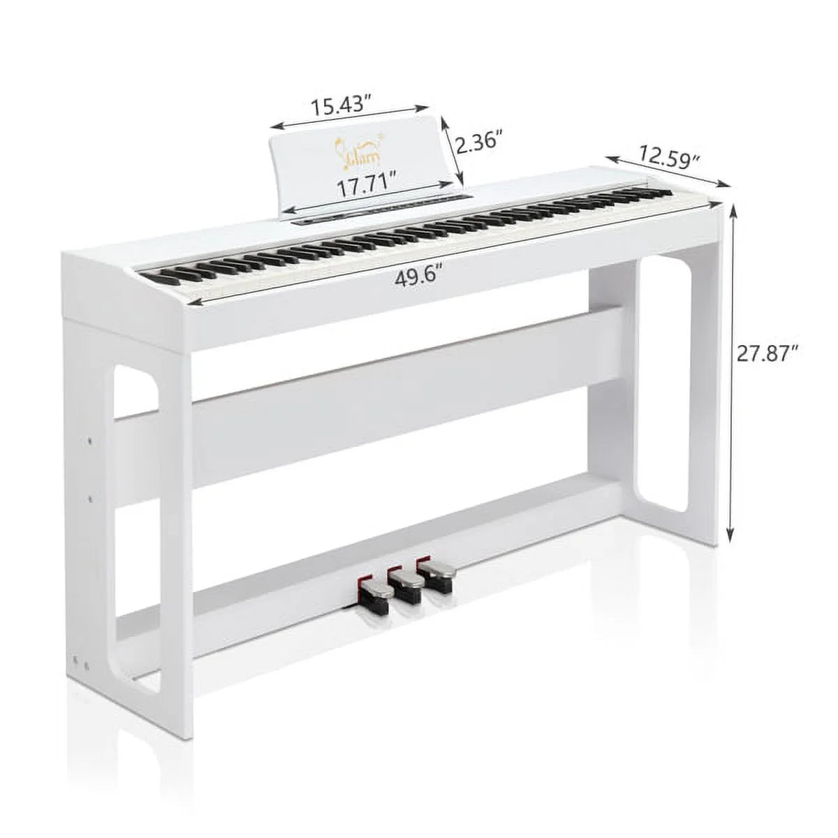 88 Keys Full Weighted Digital Piano with Stand X6052