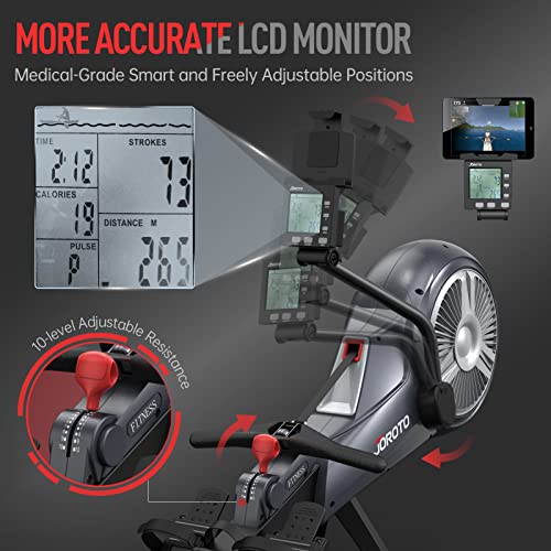 Foldable Air Magnetic Rowing Machine with Monitor L1938
