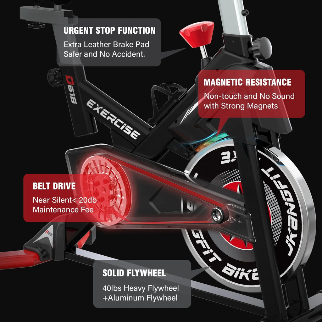 Magnetic Exercise Bike 40lbs Flywheel 350lbs K12485