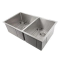 33 in. Double Bowl Stainless Steel Kitchen Sink with Bottom Grid L29100