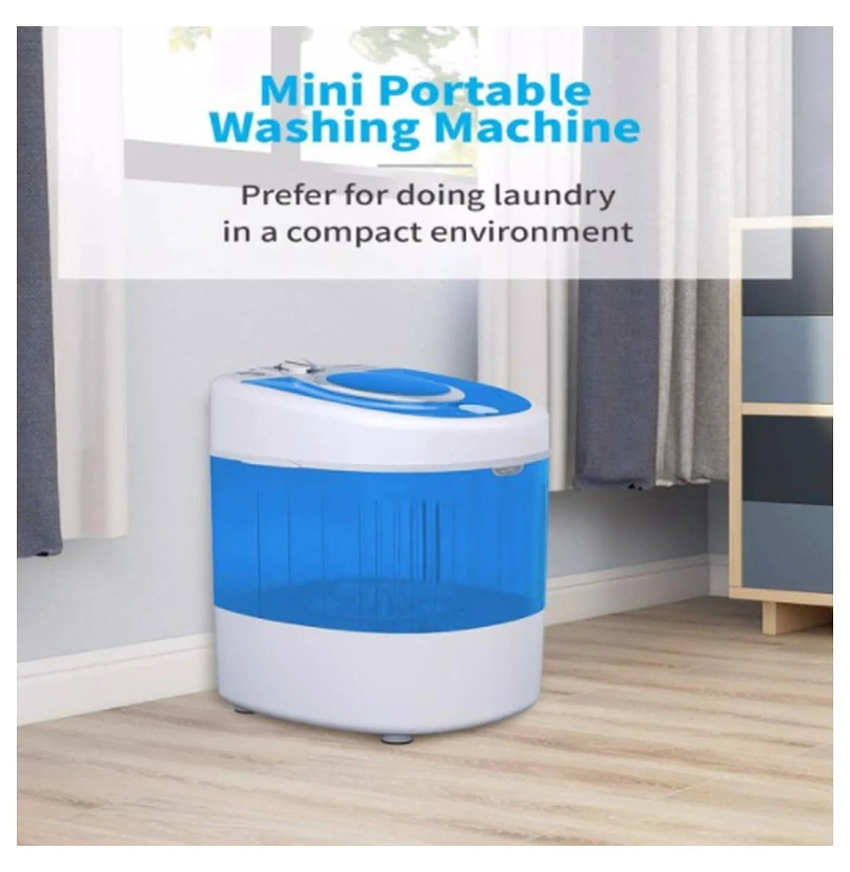 Portable Mini Washer with Spin Dryer, 7.7 lbs Capacity J816994