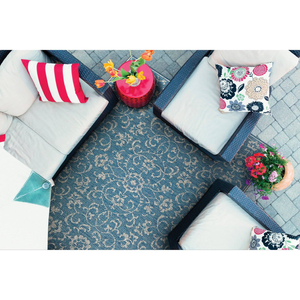 Mushroom-Ivory Indoor/Outdoor Area Rug Q3310
