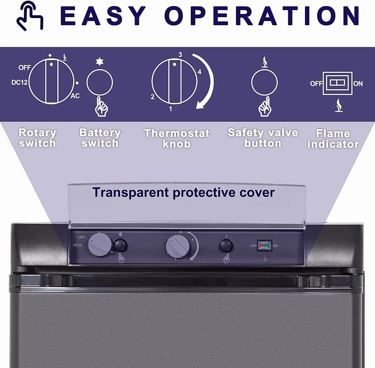 2.1 Cu ft Gas Portable Refrigerator U5035