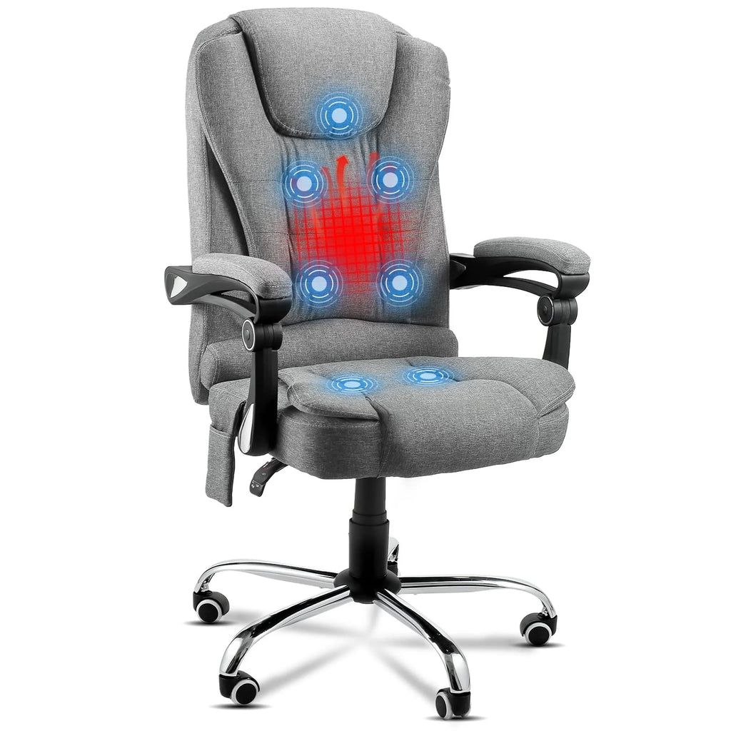 Grey Ergonomic Reclining Office Chair M4538