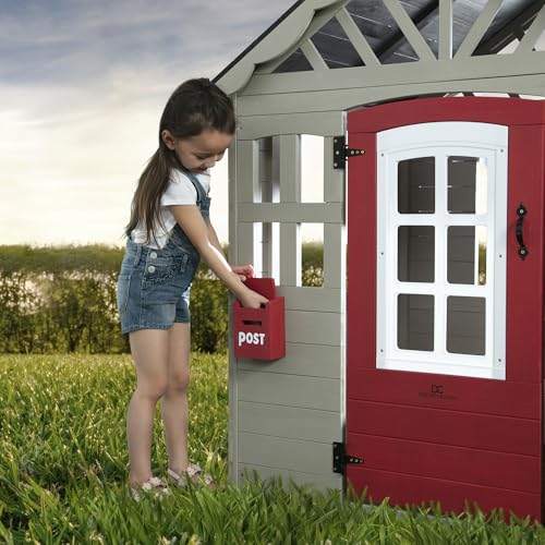 Wooden Cedar Playhouse with Play Sink and Picnic Table R9013