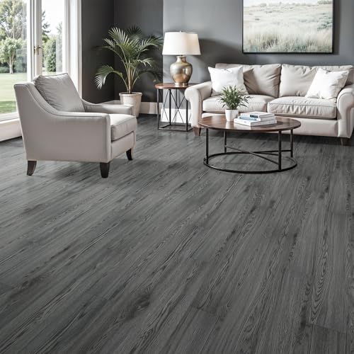 Peel and Stick Floor Tile, 36-Pack Self Adhesive Vinyl Plank Flooring Waterproof Tile Sticker B118
