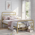 Metal Platform Bed Frame with Headboard and Footboard, Twin B768637