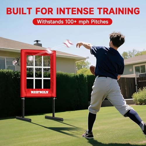 9 Hole Baseball Pitching Net with Strike Zone J4725