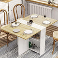 Folding Dining Table with 6 Casters and Shelves P34419