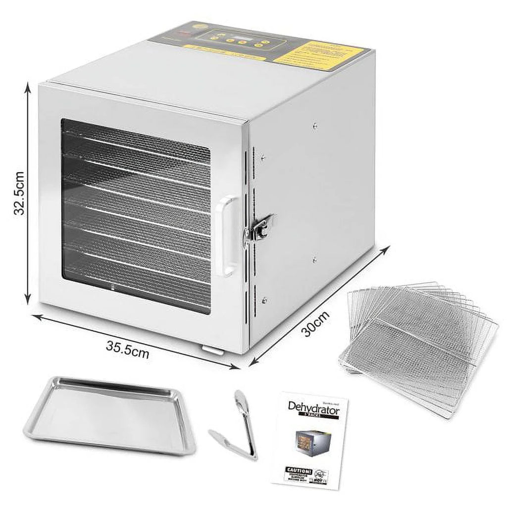 8 Tray Stainless Steel Food Dehydrator L508