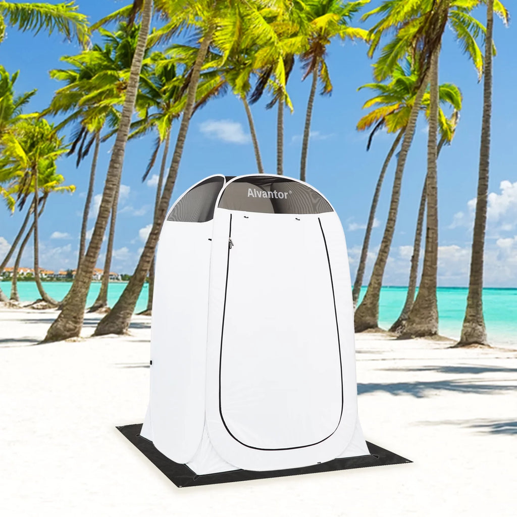 Beach Umbrella Tent Automatic Pop Up Sun Shelter UPF 50+ Canopy Y724165