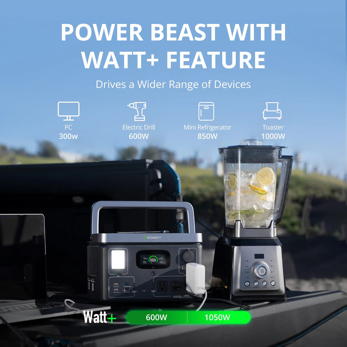 550Wh LiFePO4 Portable Power Station M888737