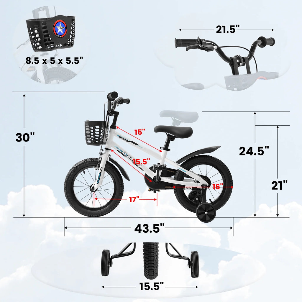 16 inch Kids Bike with Training Wheels W22510