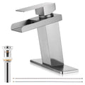 Modern Waterfall Spout Bathroom Sink Faucet J7908