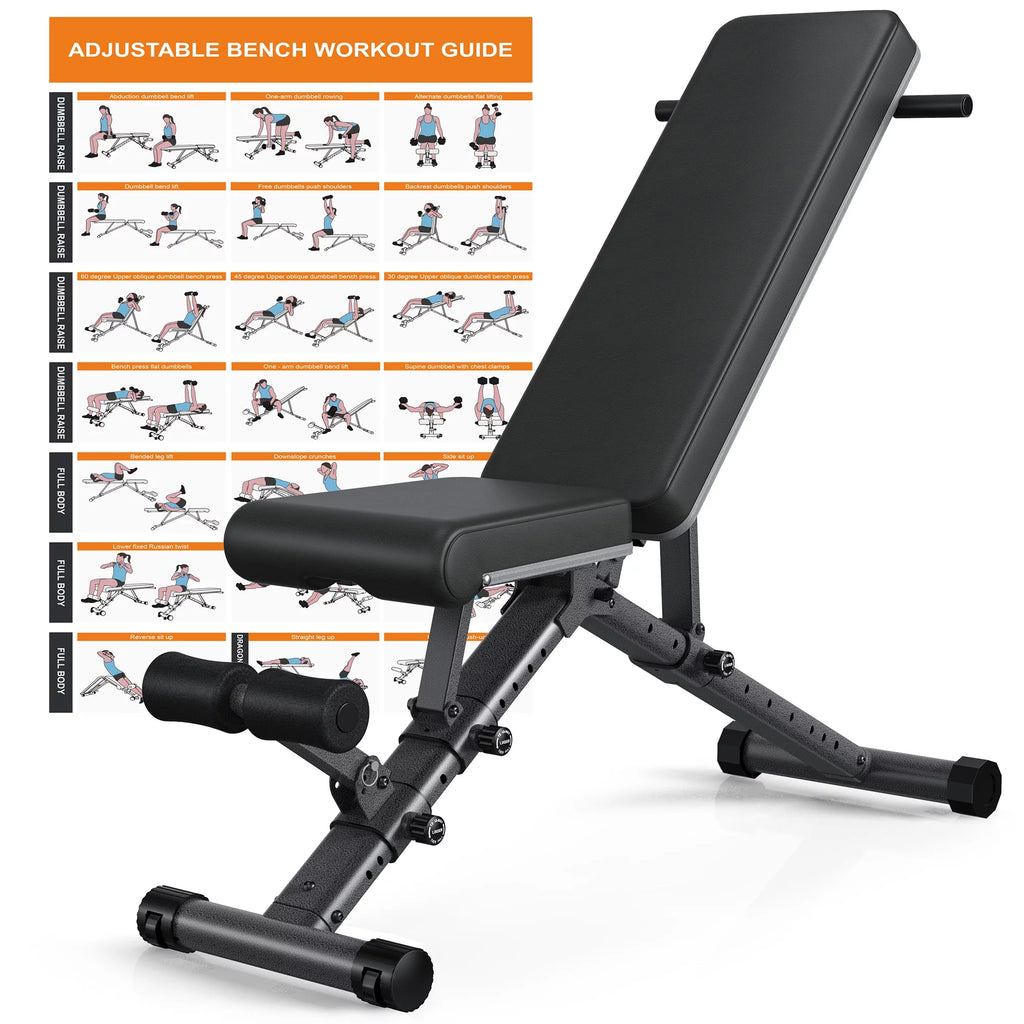 Adjustable Weight Bench 800LB Incline Decline D705