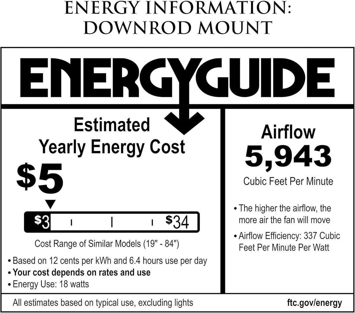 Brushed Steel Ceiling Fan with LED Light and Remote Control P361330
