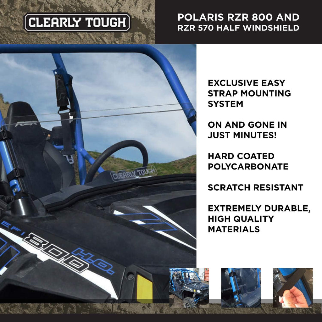 RZR Windshield 570 800 900 Scratch Resistant Poly Hard Coat K29766