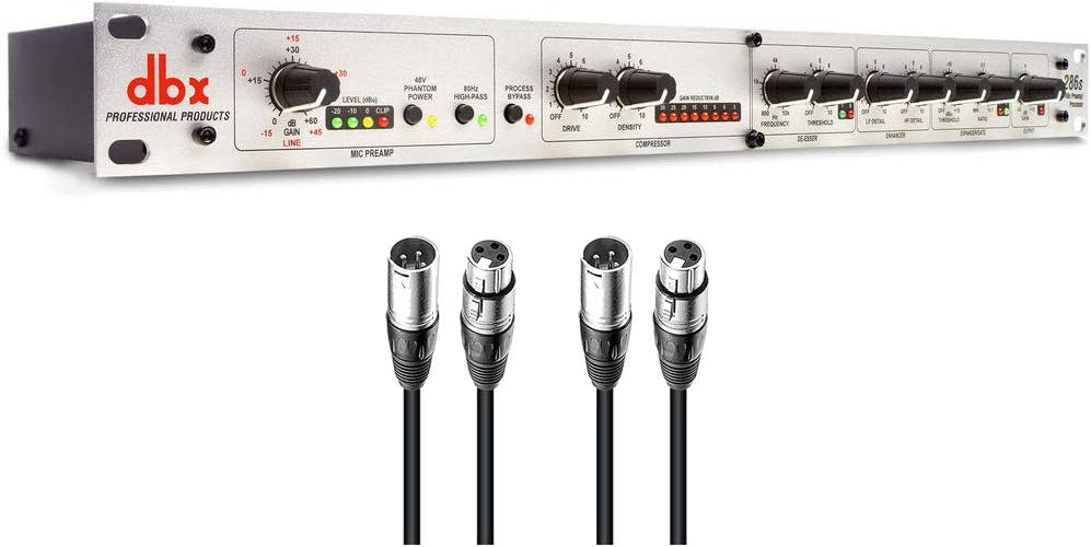 Preamplifier Channel Strip Mic Pre Amp with 2x 25' XLR Cables N567165