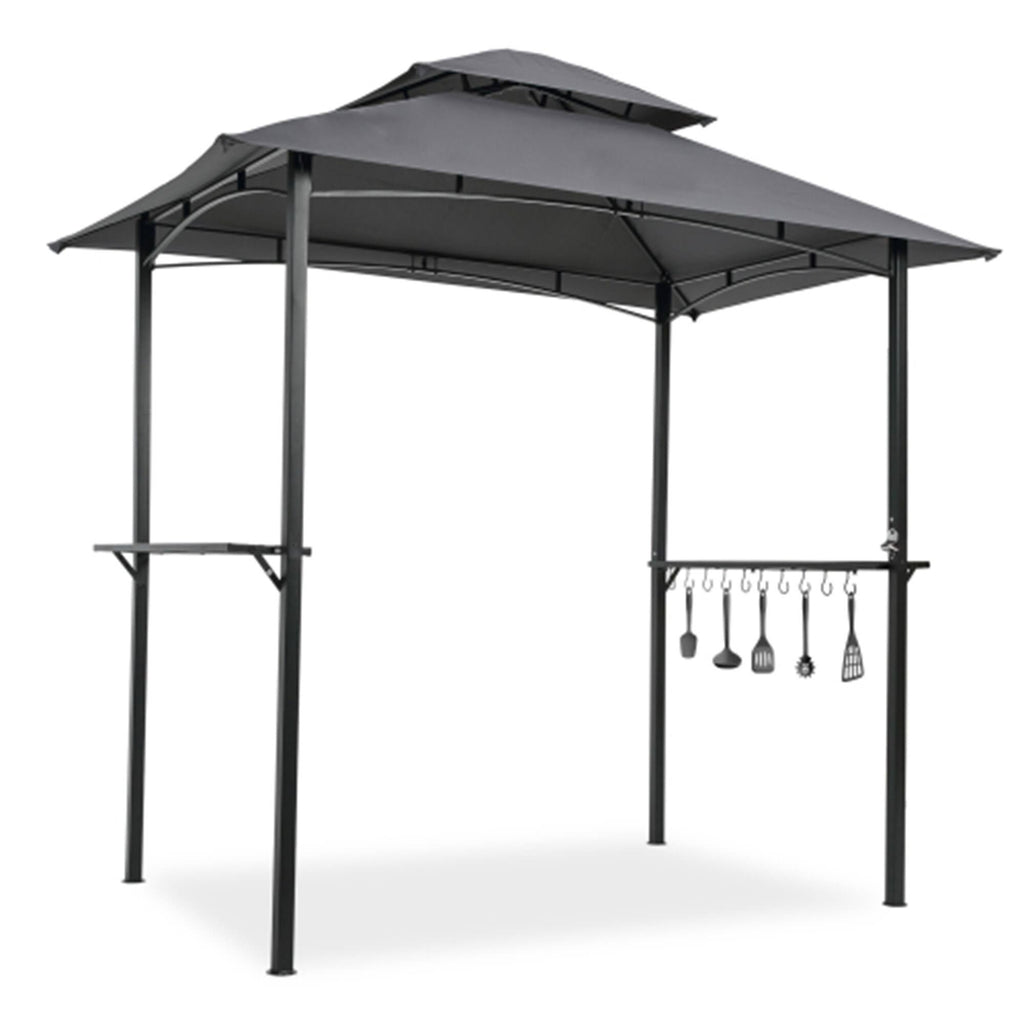 Outdoor Grill Gazebo 8 x 5 ft Double Tier Canopy U939