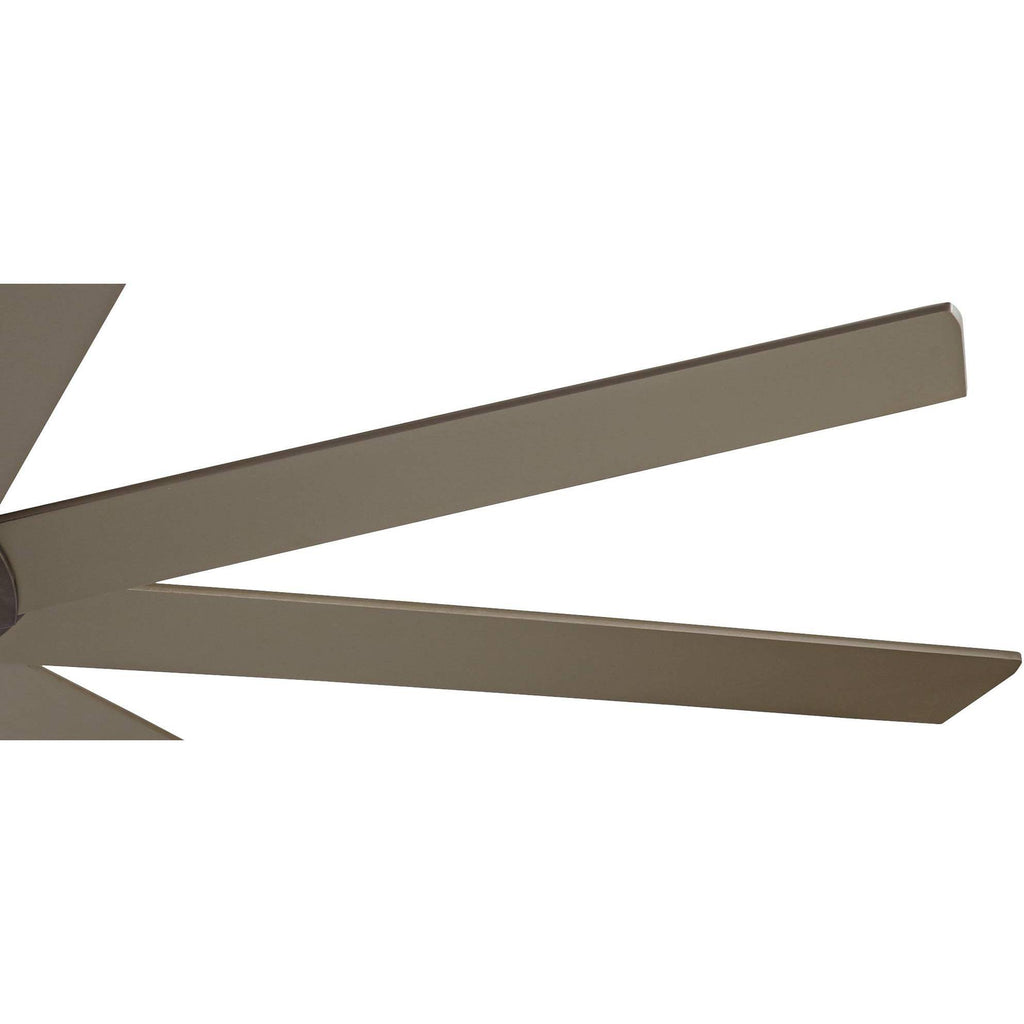 65x22 Modern Ceiling Fan with Light LED Dimmable Remote Oil Rubbed Bronze White Glass Q8391