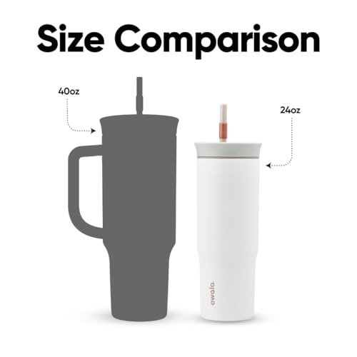 Stainless Steel Insulated Travel Tumbler with Lid and Straw, 24 oz M7331