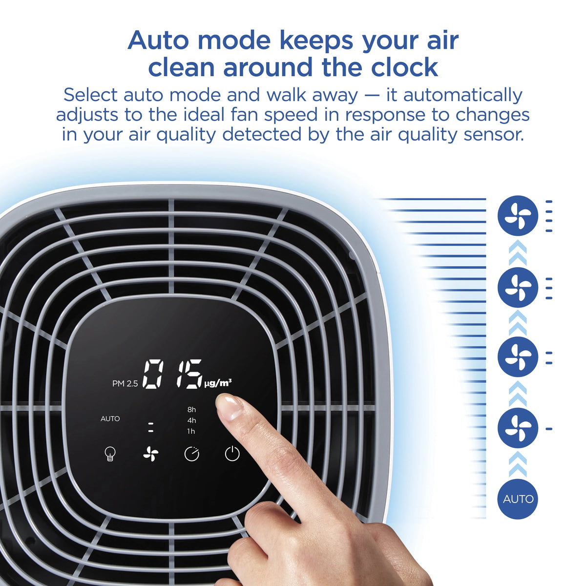 Large Room Air Purifier with True HEPA Filter Q2568