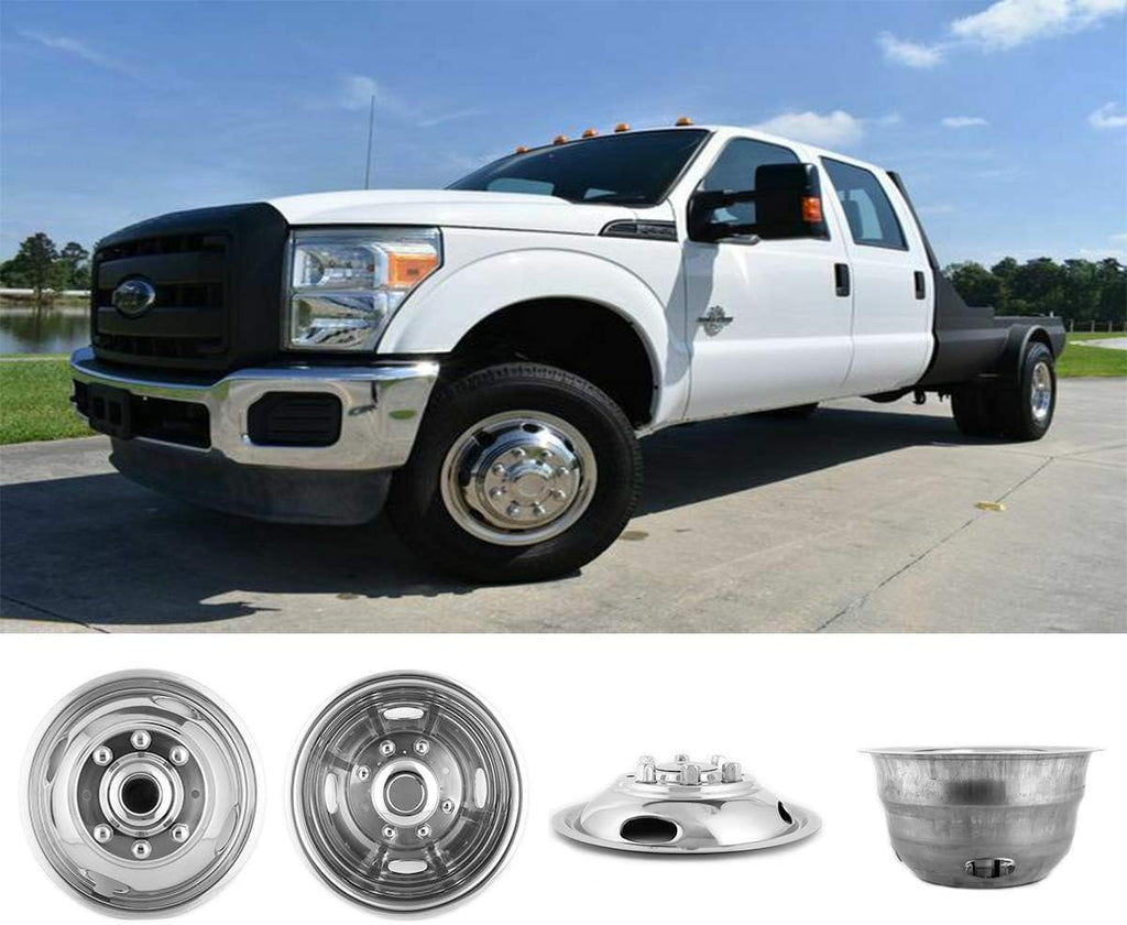 17inch Polished Stainless Steel 8 Lug Wheel Simulators K345