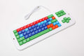 Italian Keyboard with Uppercase White Lettering W370