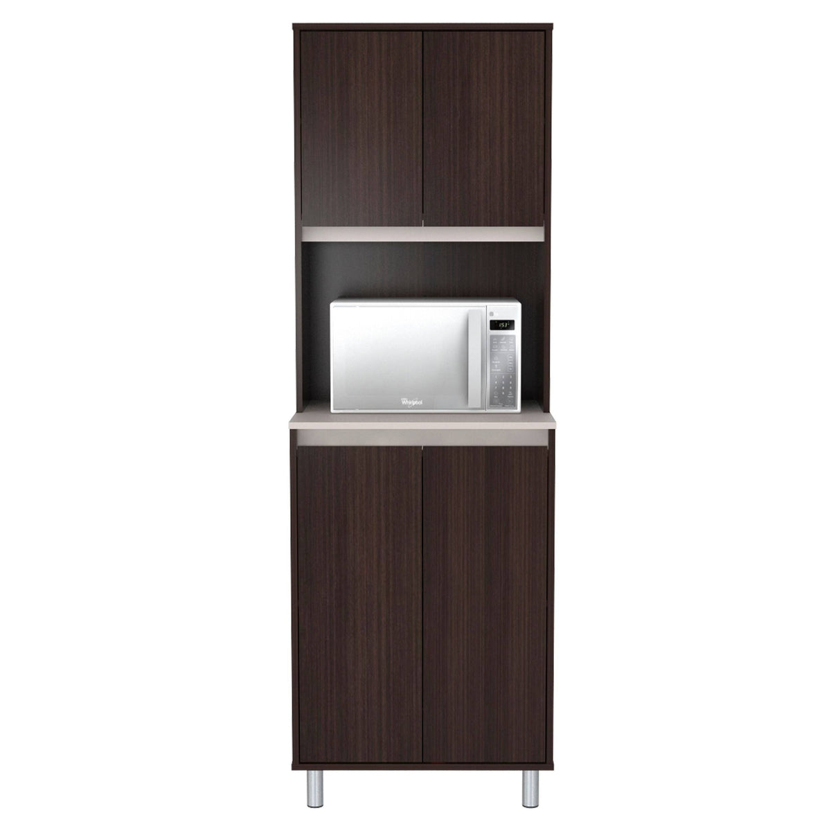 4-Door Cabinet with Open Space O5572