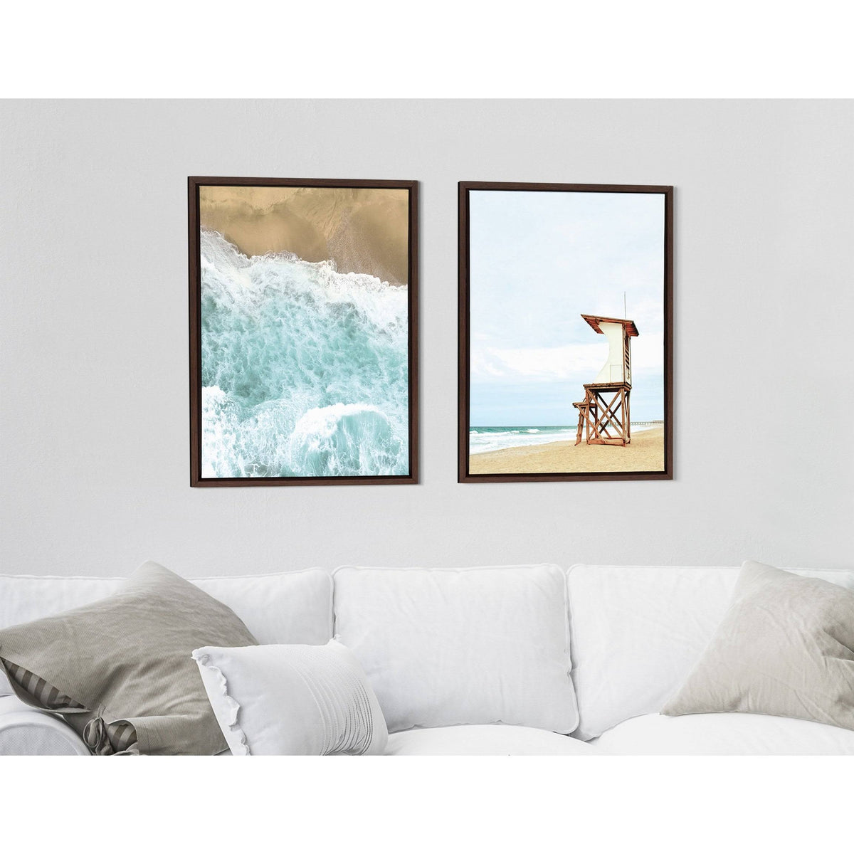 Brown 2 Piece 18x24 Canvas Set A224